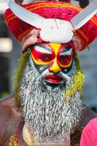 Young Hagen man in traditional attire 