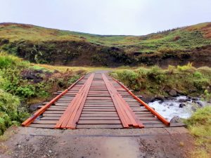 Paiya Bridge being maintained